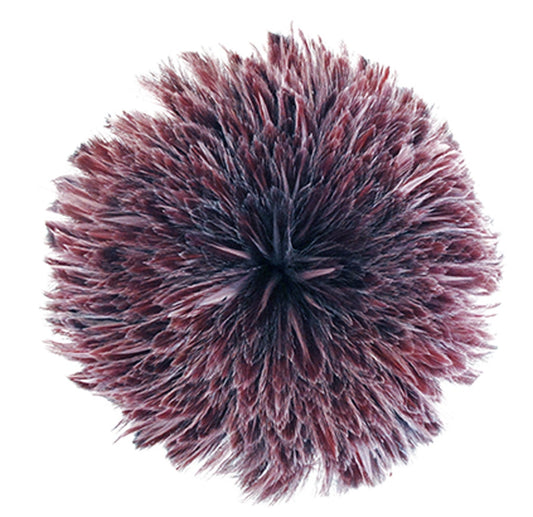 Strung Rooster Hackle Furnace Feathers 4-6" - Amethyst