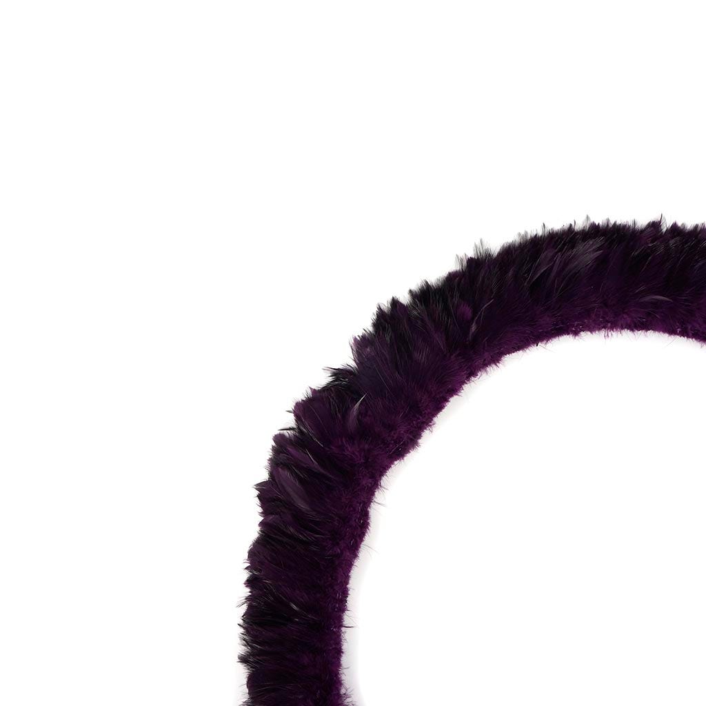 Rooster Hackle-White-Dyed - Purple