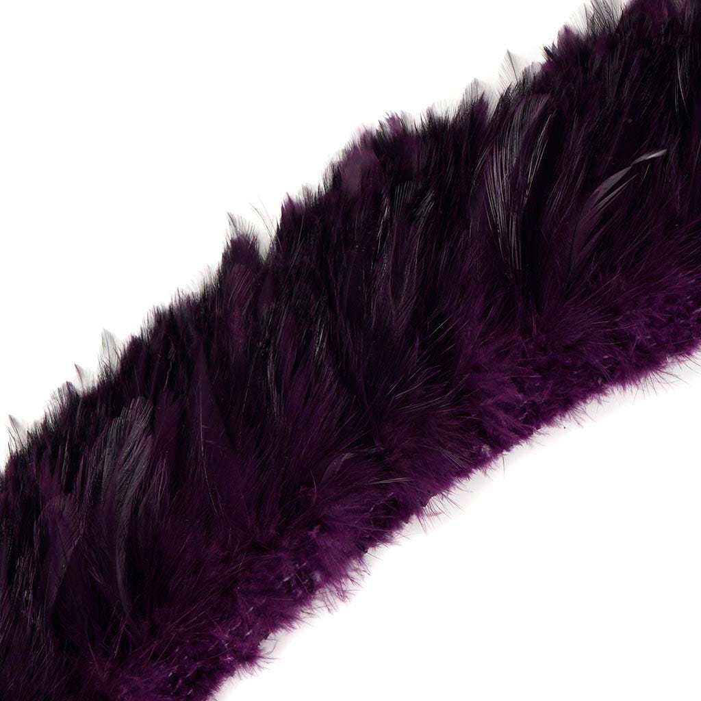 Rooster Hackle-White-Dyed - Purple