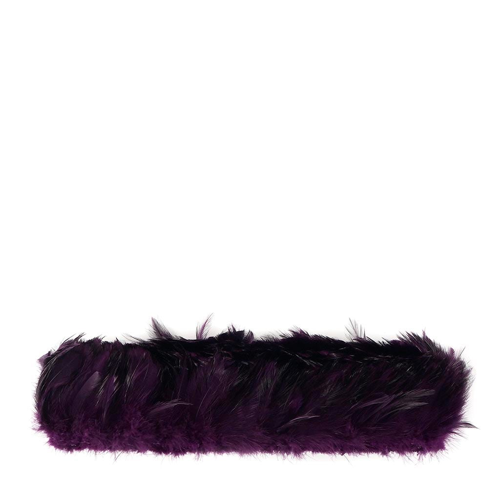 Rooster Hackle-White-Dyed - Purple