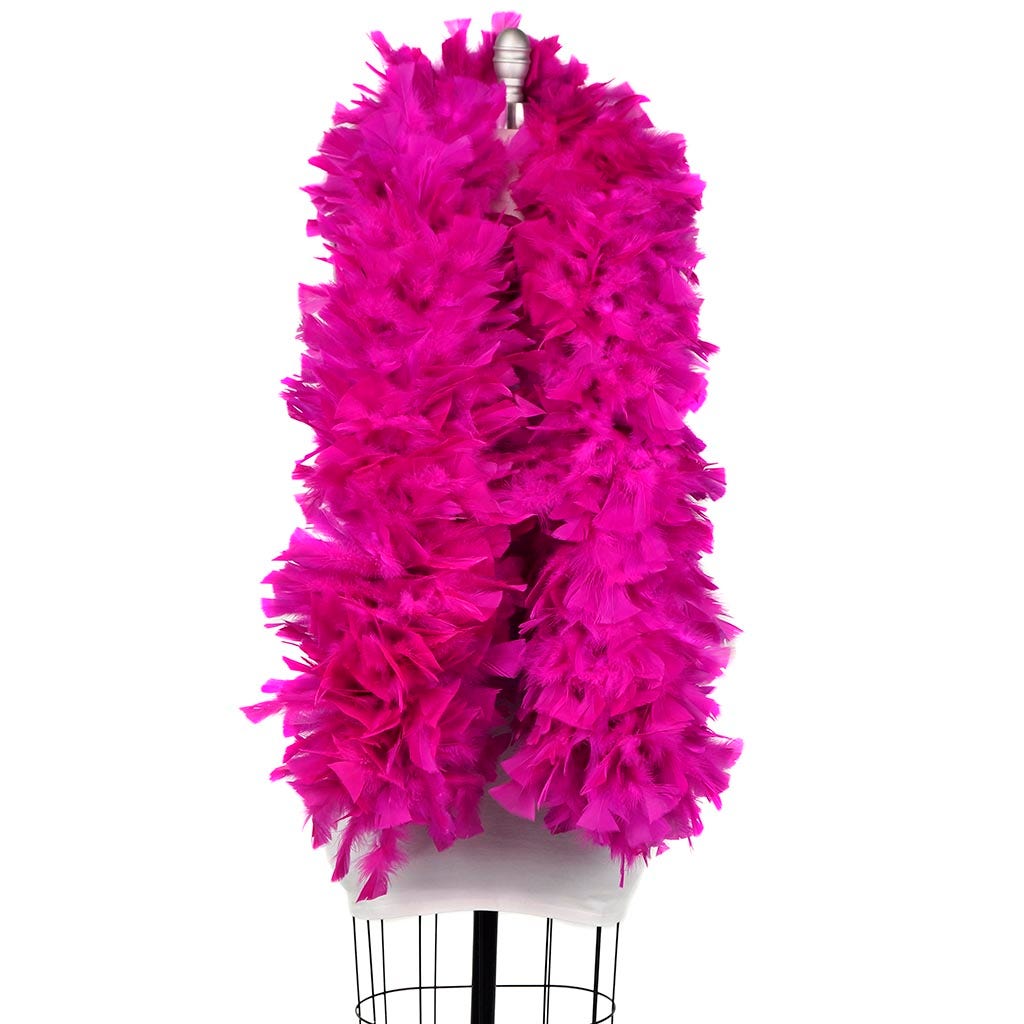 Turkey Feather Boa 8-10" - Very Berry