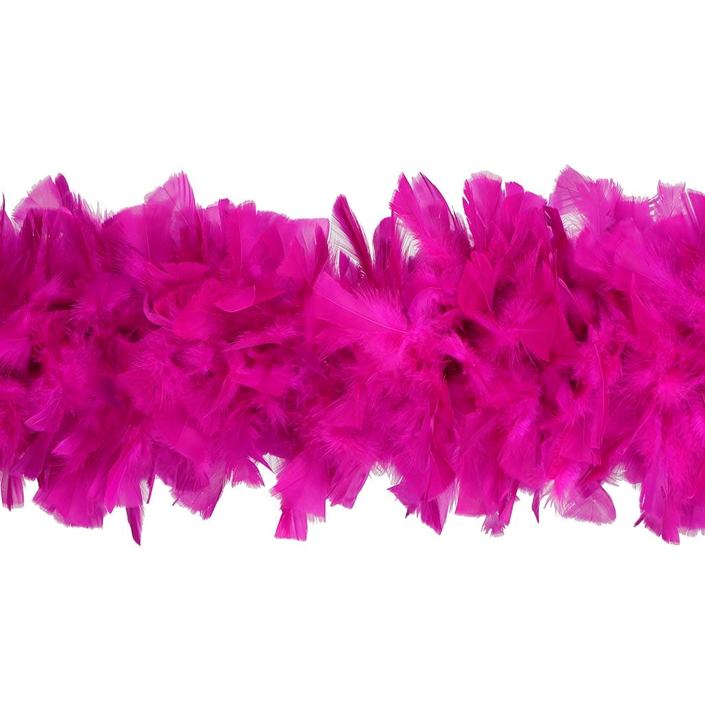 Turkey Feather Boa 8-10" - Very Berry