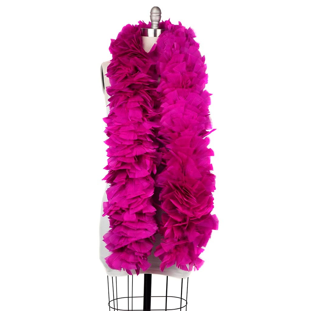 Turkey Feather Boa 6-8" - Very Berry - 6-8"