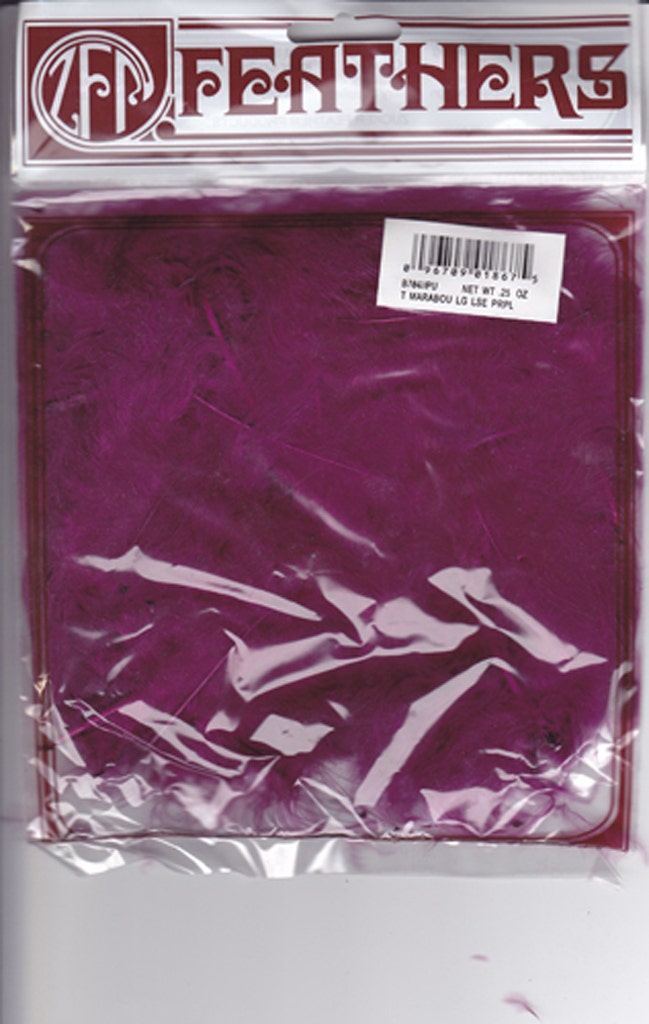 Loose Turkey Marabou Dyed - Purple