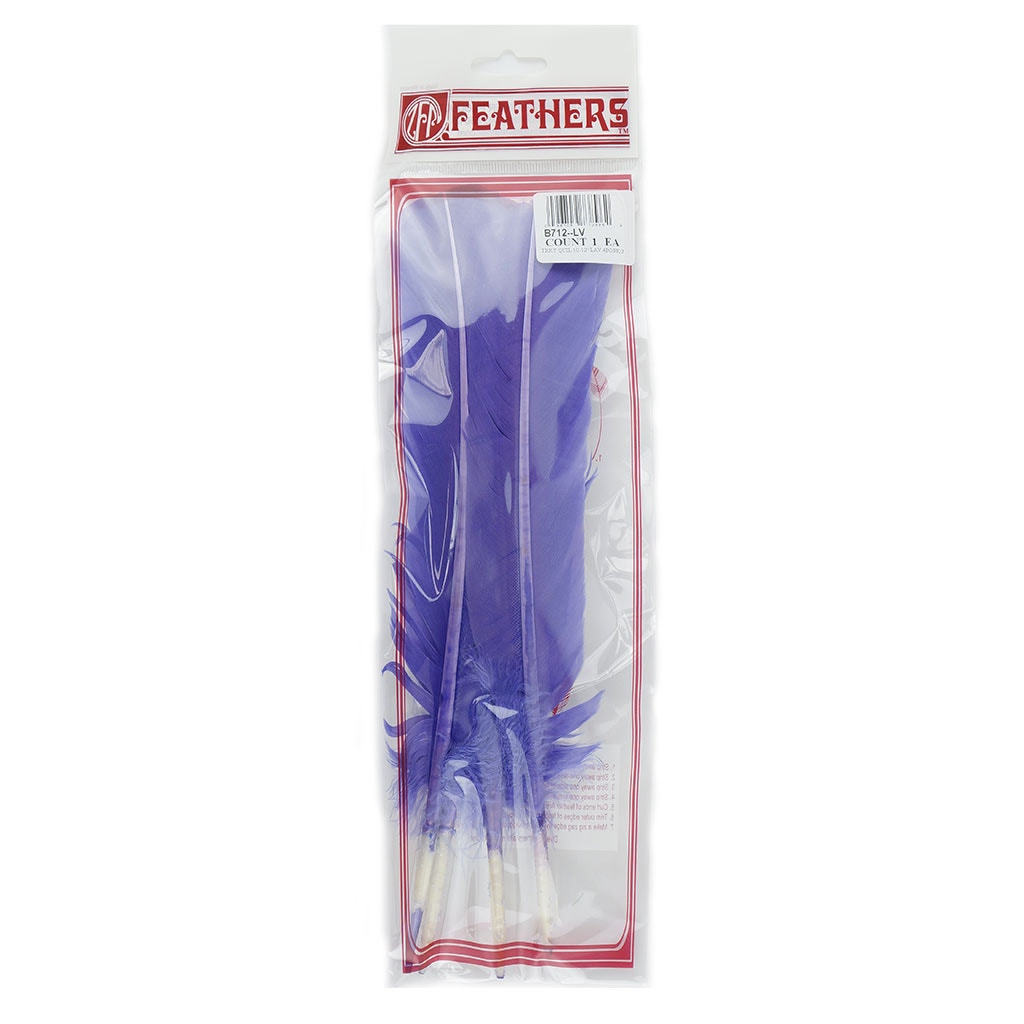 Turkey Quills Dyed Feathers Lavender