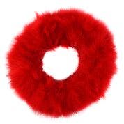 STRUNG TURKEY MARABOU BLOOD QUILL FEATHERS 3-4" - RED