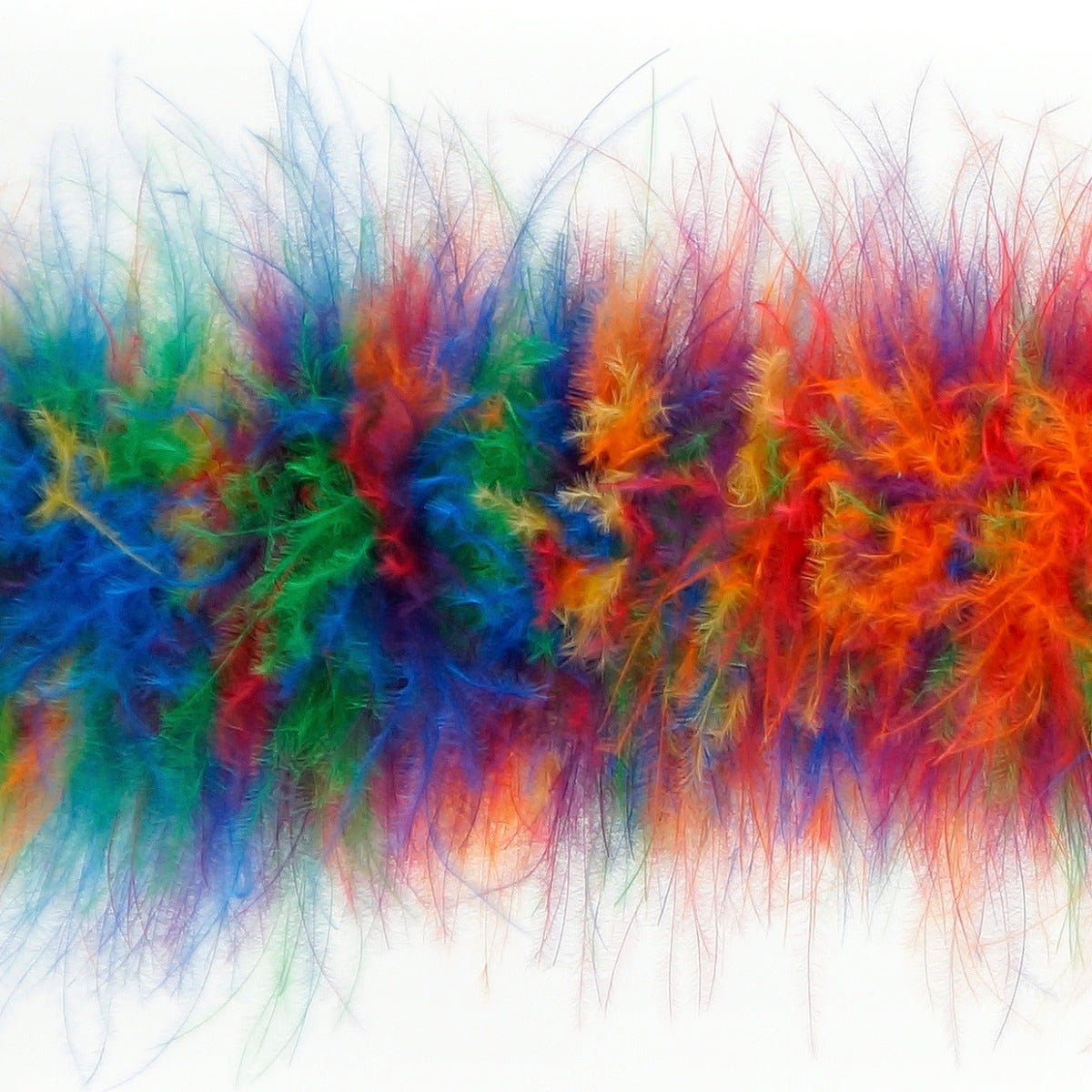 Marabou Feather Boa - Mediumweight - Rainbow Mix