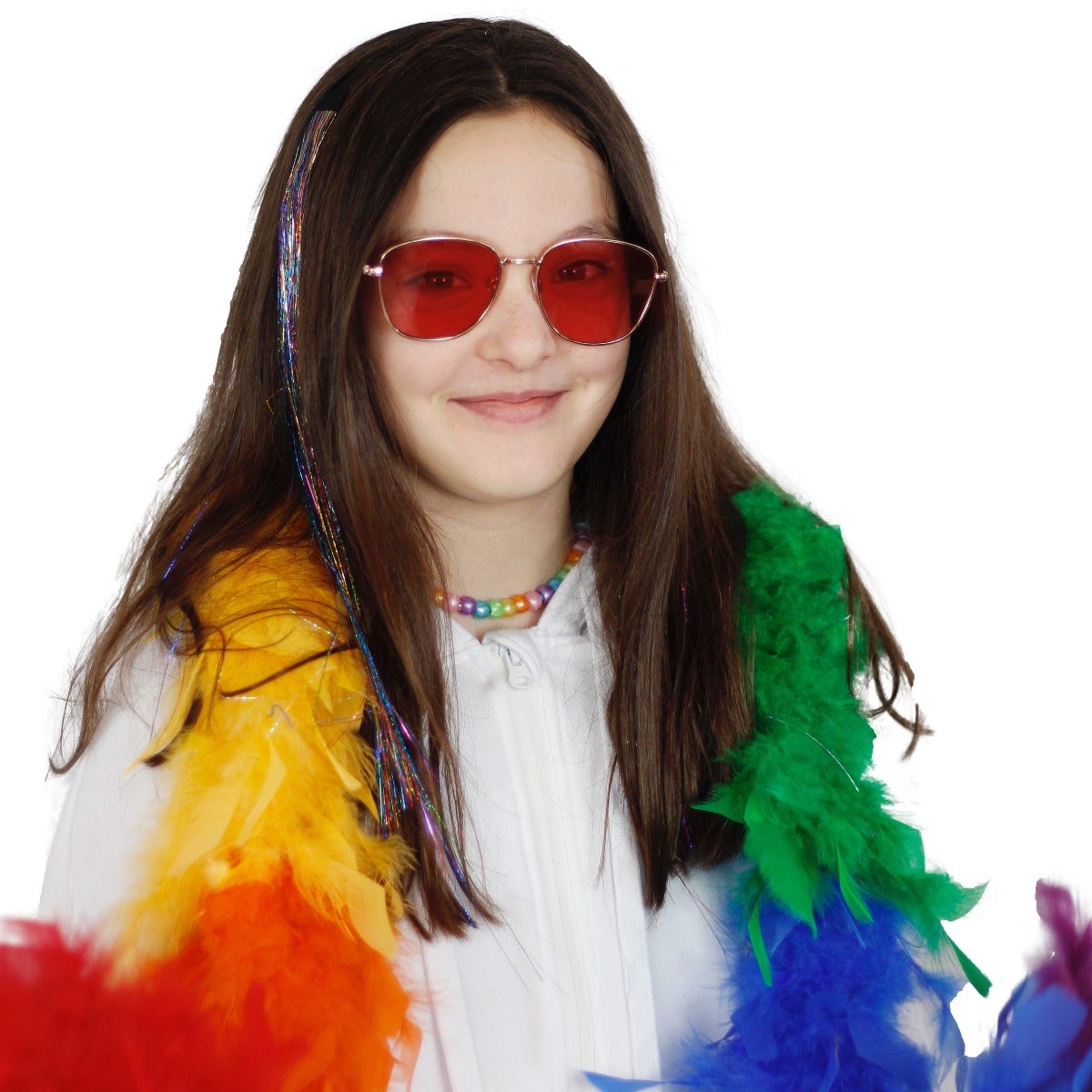 Chandelle Feather Boa - Heavyweight - Sectional - Rainbow