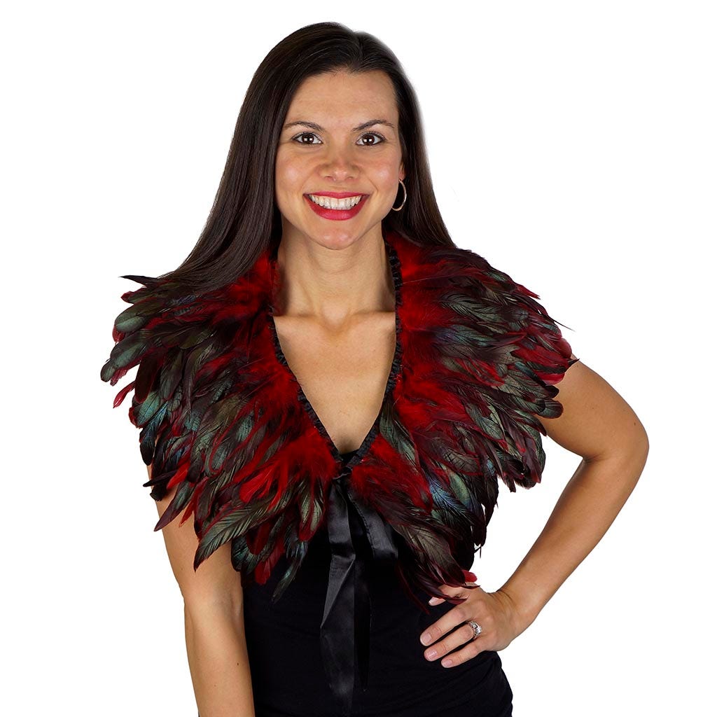 Red Feather Cape