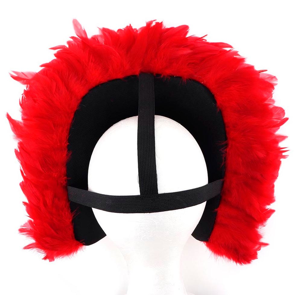 Red Feather & Sequin Carnival Headdress