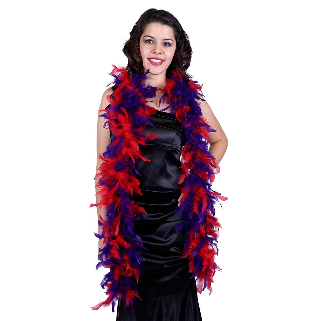 Chandelle Feather Boa - Lightweight - Red/Regal