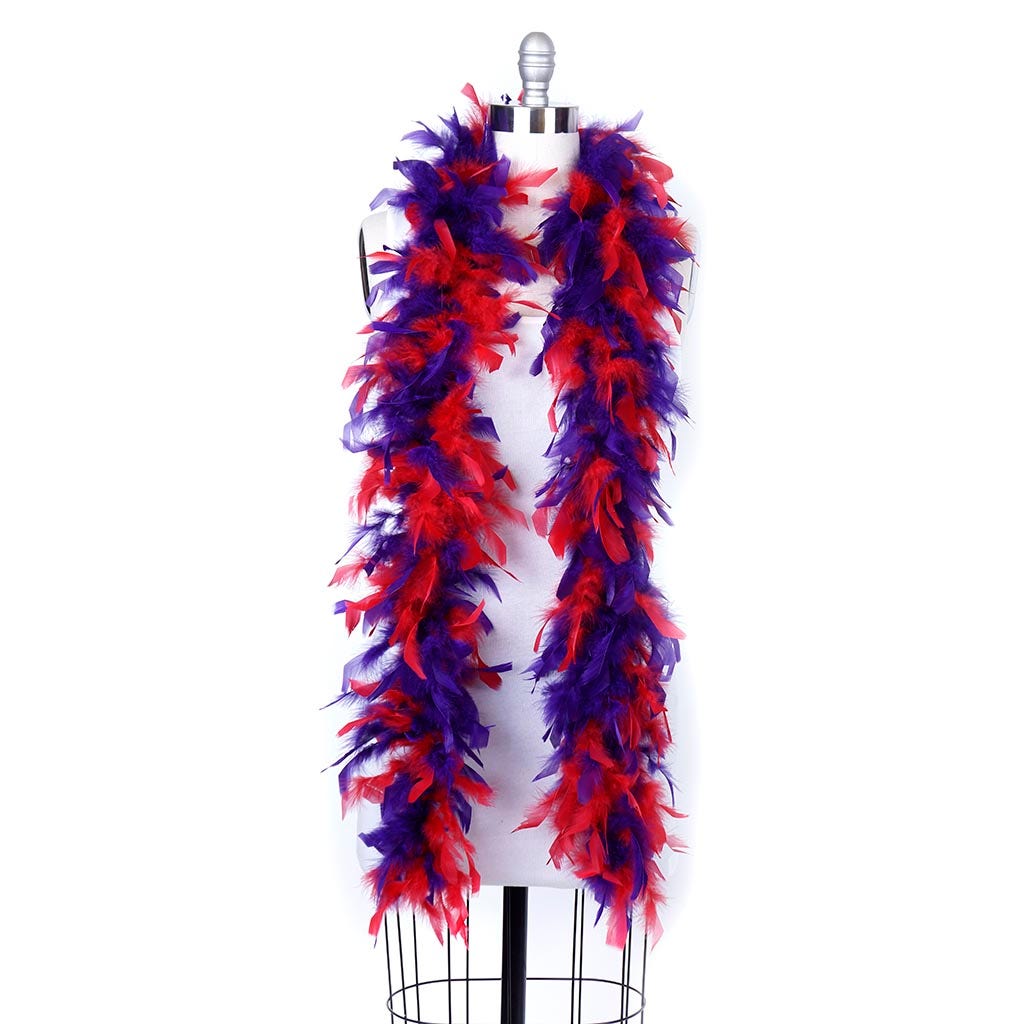 Chandelle Feather Boa - Lightweight - Red/Regal
