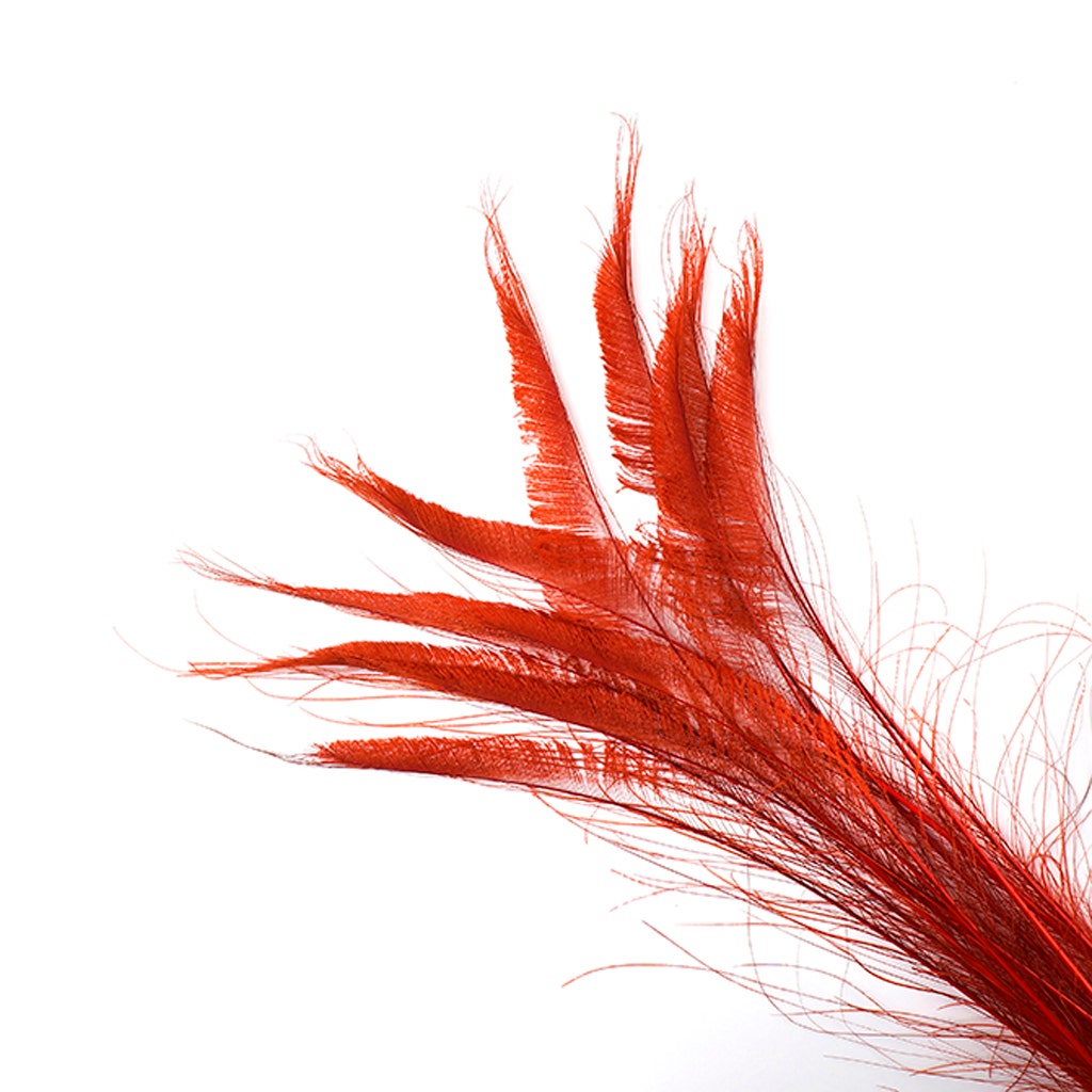 Peacock Swords Bleach Dyed - Red