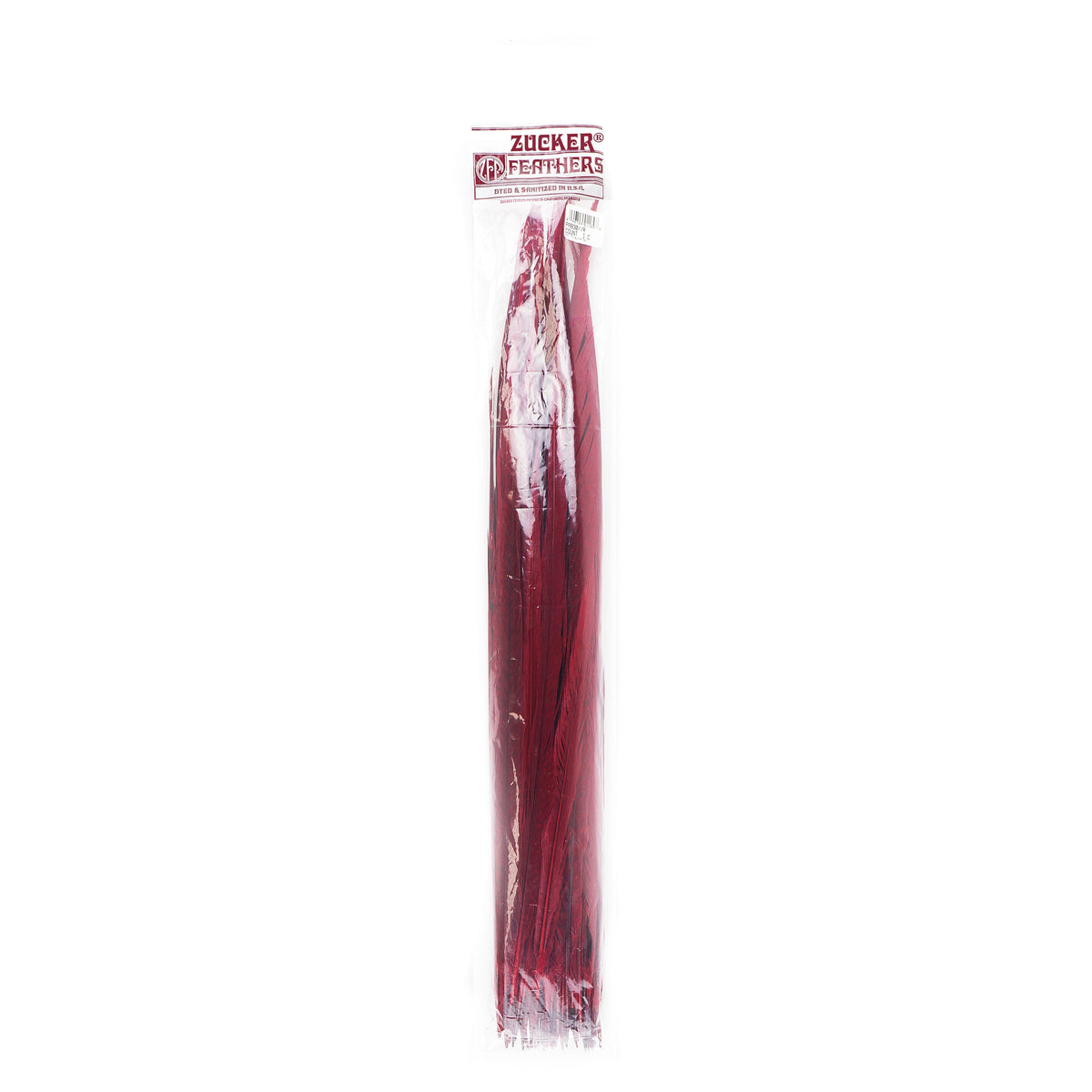 Assorted Pheasant Tails Dyed - Red