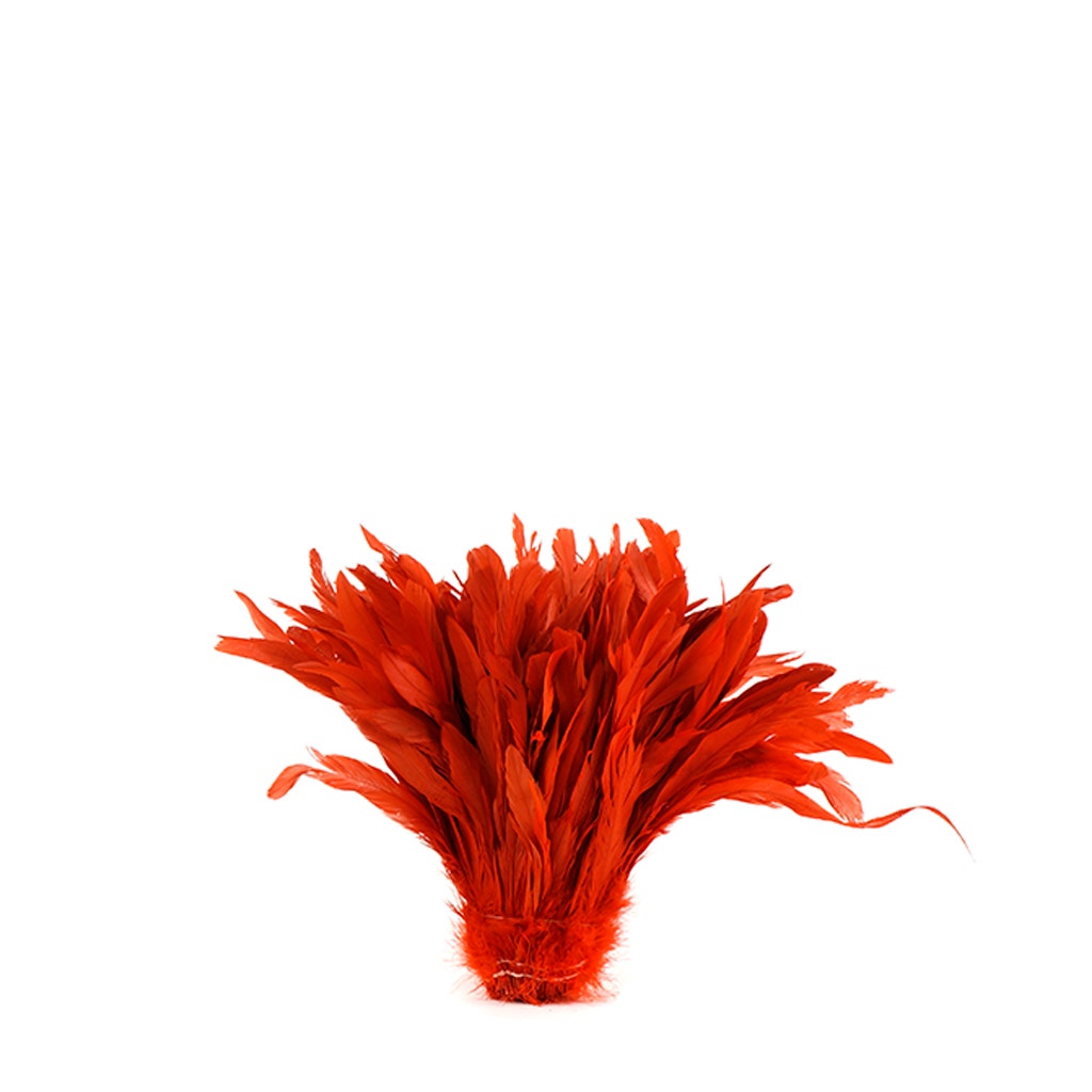 Rooster Coque Tails-Bleach-Dyed - Red