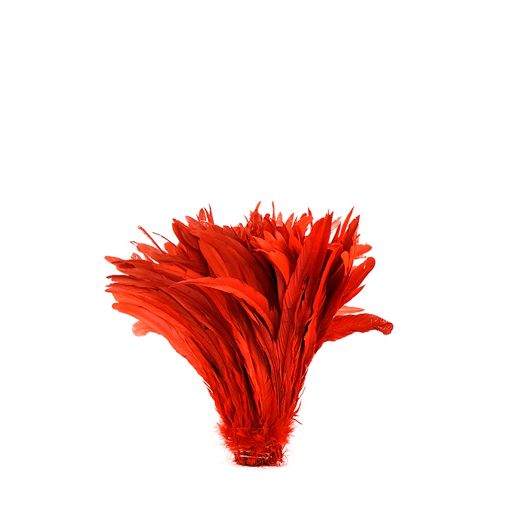 Rooster Coque Tails-Bleach-Dyed - Red