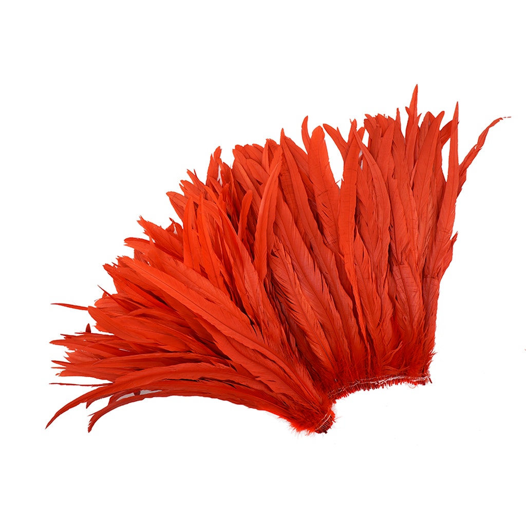 Rooster Coque Tails-Bleach-Dyed - Red