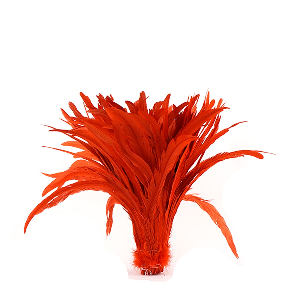 Rooster Coque Tails-Bleach-Dyed - Red