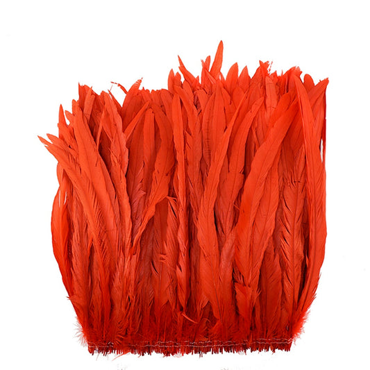 Rooster Coque Tails-Bleach-Dyed - Red