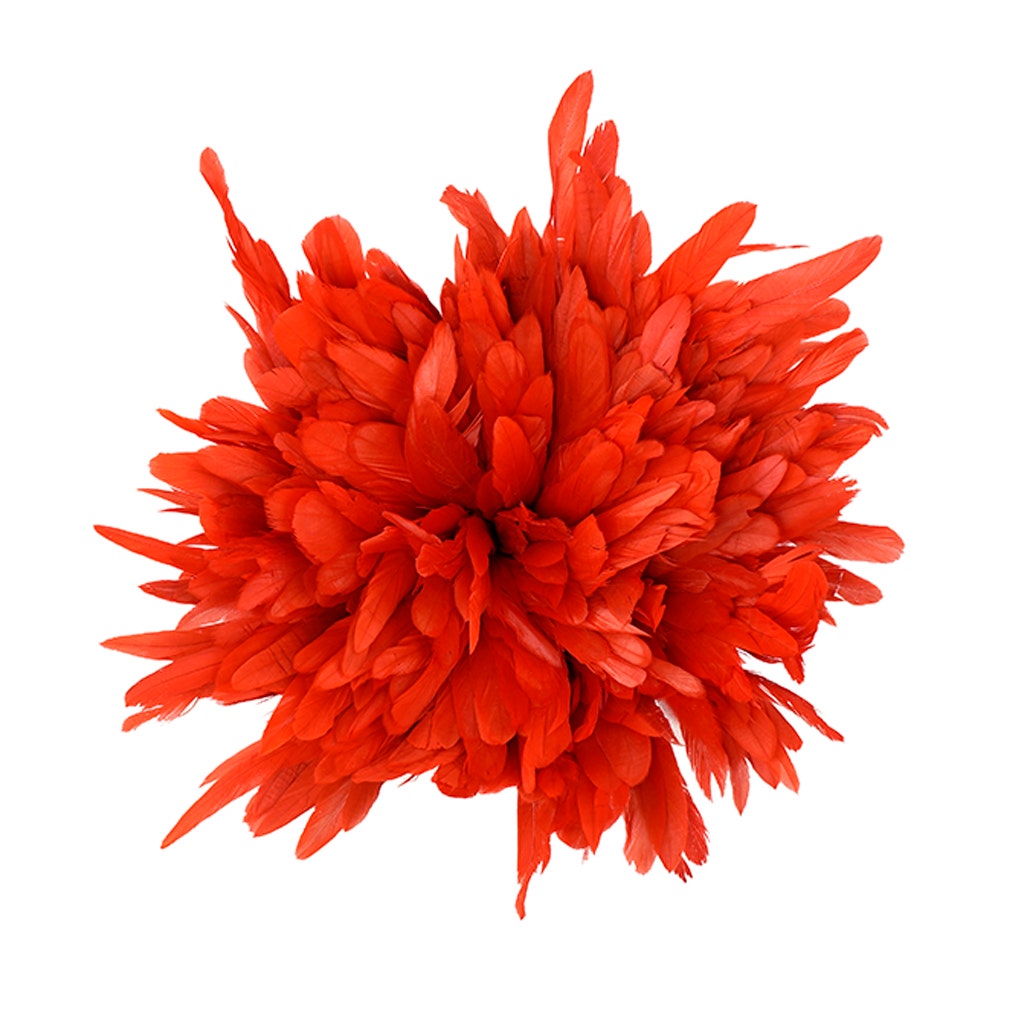 Rooster Coque Tails-Bleach-Dyed - Red