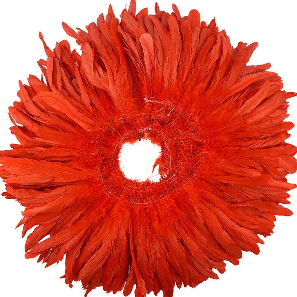 Rooster Coque Tails-Bleach-Dyed - Red