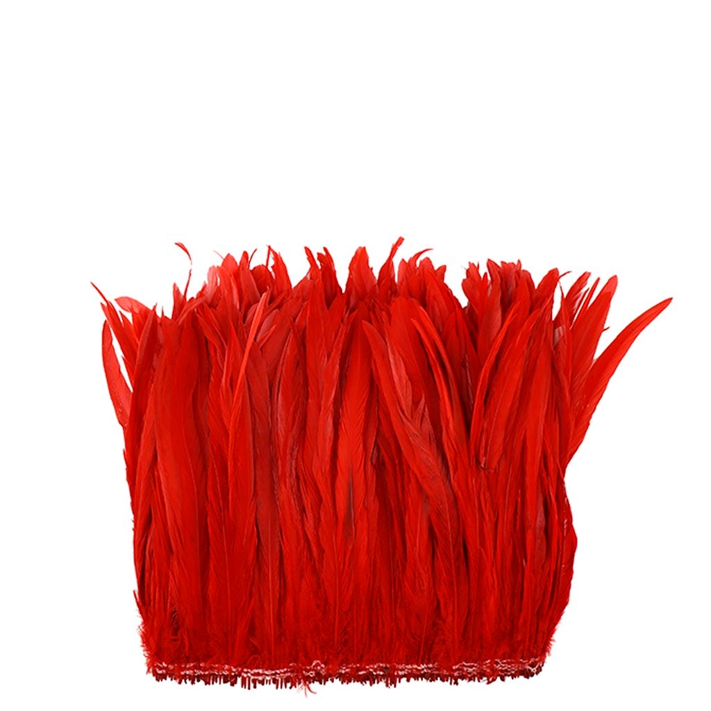 Rooster Coque Tails White - Red
