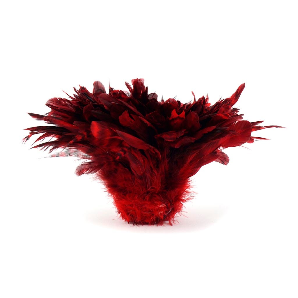 Rooster Coque Tails-Chinchilla 1YD Hot Red