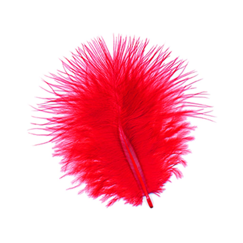 Loose Turkey Marabou Dyed - Red