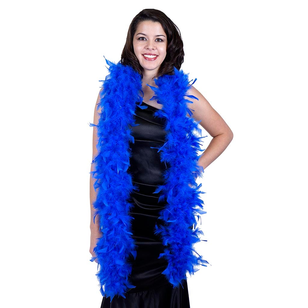 Chandelle Feather Boa - Medium Weight - Royal