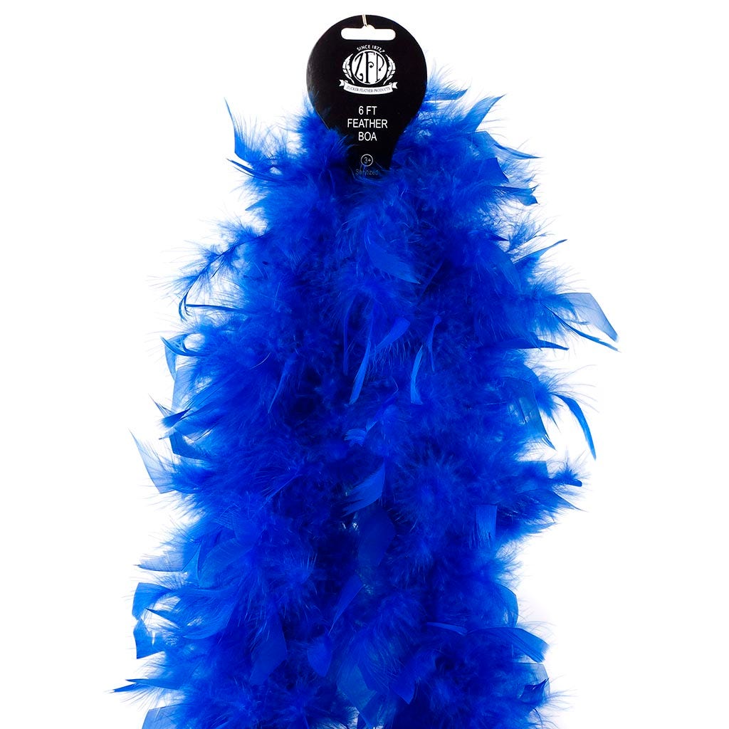 Chandelle Feather Boa - Medium Weight - Royal