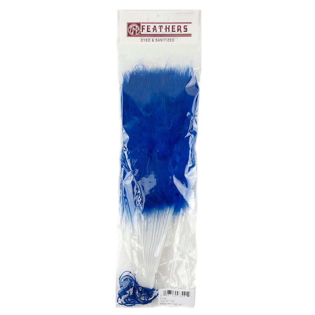 Marabou Feather Fan - Royal