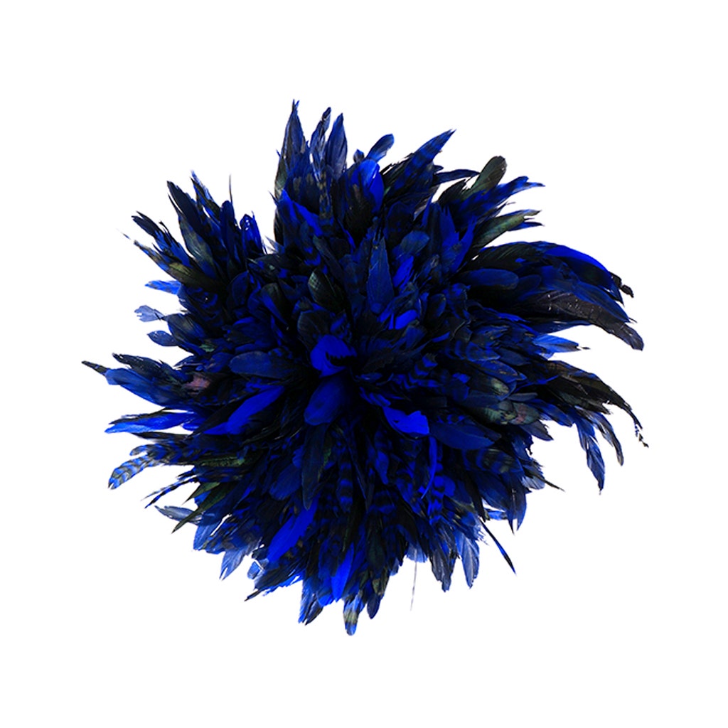 Bulk Rooster Coque Tails-Chinchilla - Royal - 7-10" - 1/4 lb (1.25 yards)