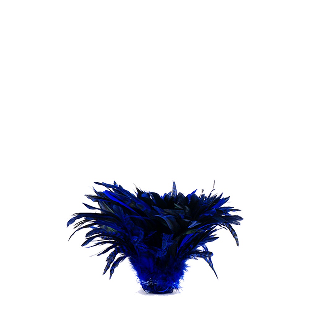 Bulk Rooster Coque Tails-Chinchilla - Royal - 7-10" - 1/4 lb (1.25 yards)