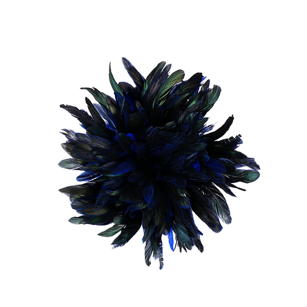 Rooster Coque Tails-Dyed - Royal