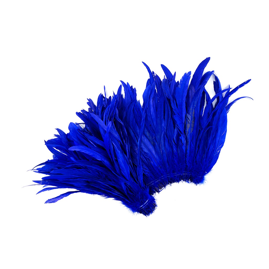 Rooster Coque Tails-Bleach-Dyed - Royal