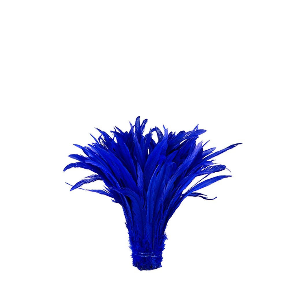 Rooster Coque Tails-Bleach-Dyed - Royal