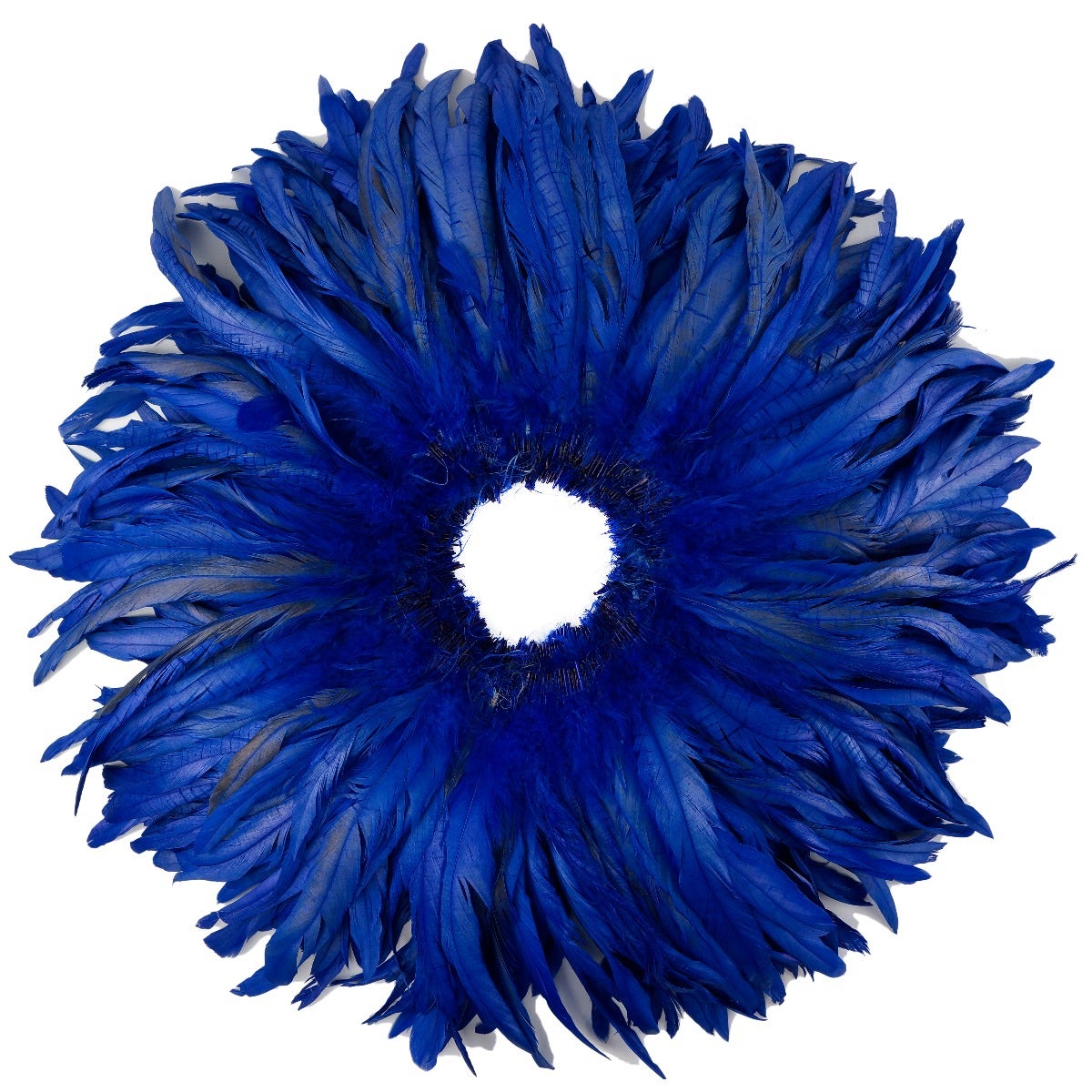 ROOSTER COQUE TAILS FEATHERS BLEACH DYED 7-10” - 1/2 Yard ( 18" ) - Royal