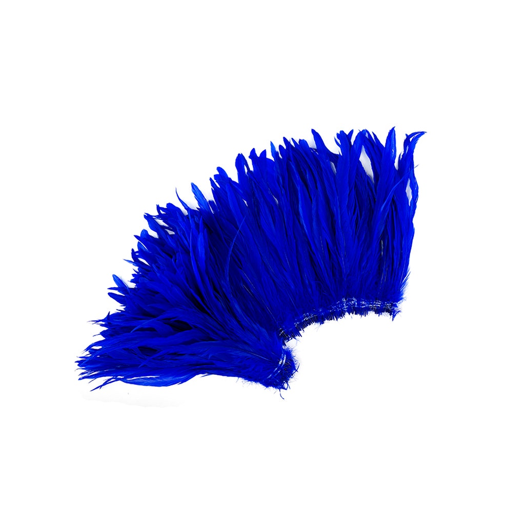 Rooster Coque Tails White-Dyed - Royal