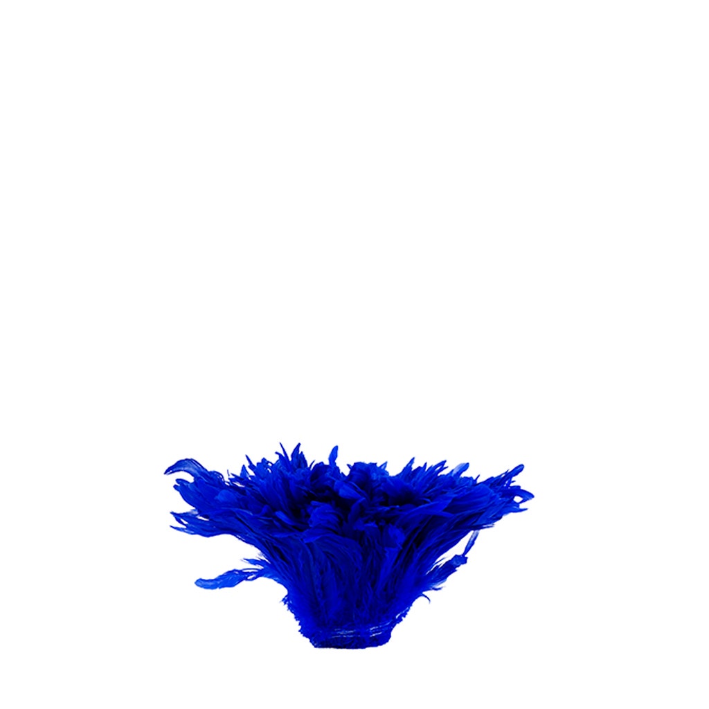 Rooster Coque Tails White-Dyed - Royal