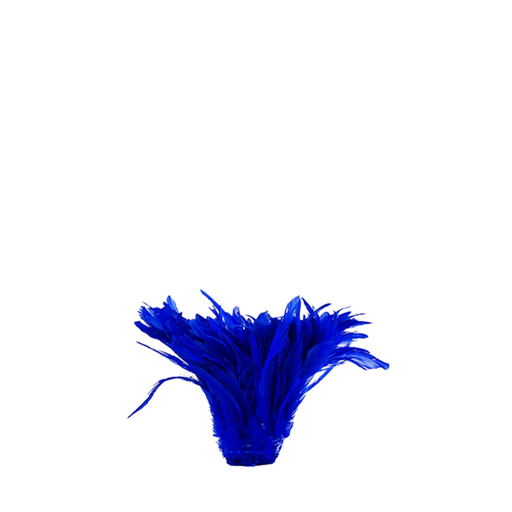 Rooster Coque Tails White-Dyed - Royal