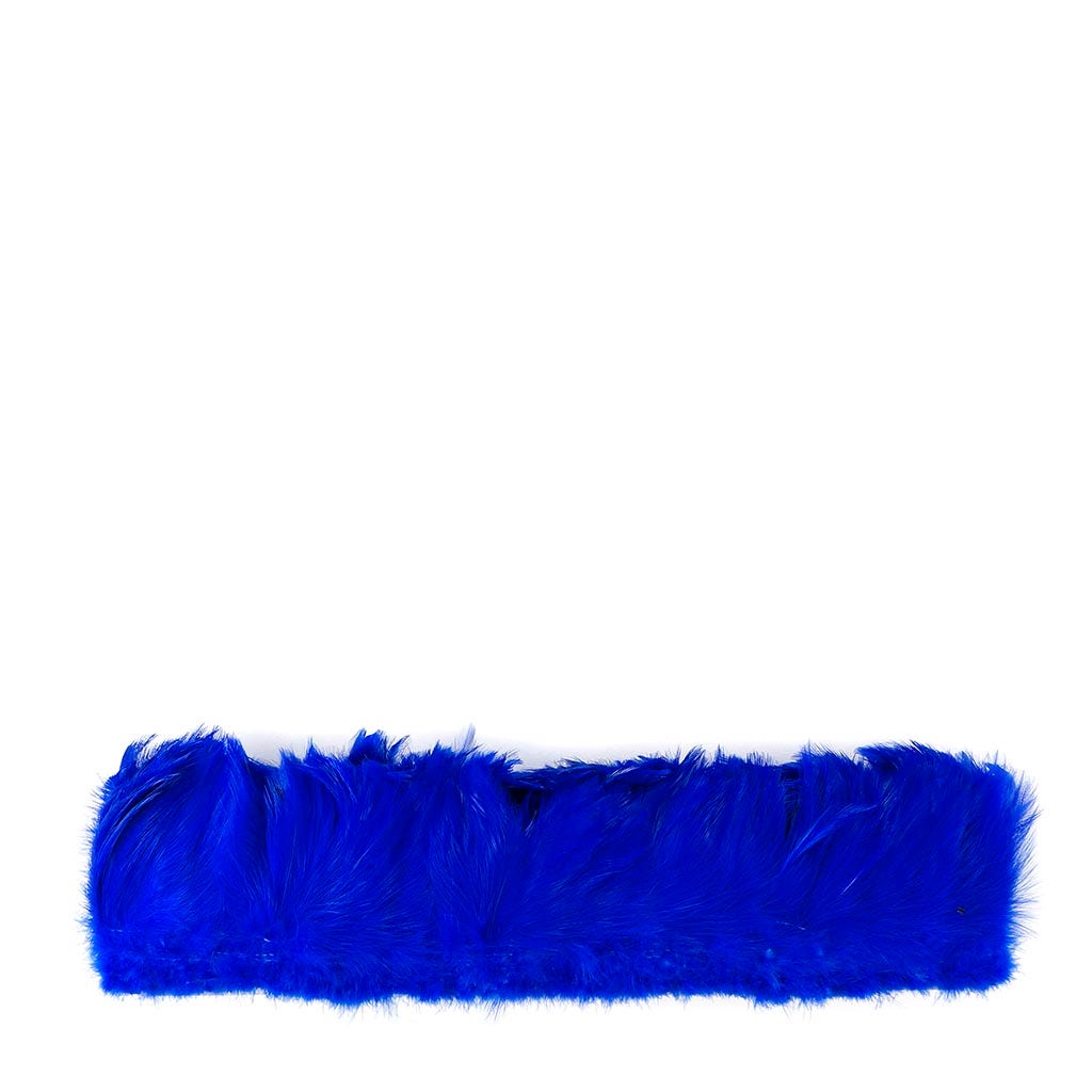 Rooster Hackle-White-Dyed - Royal