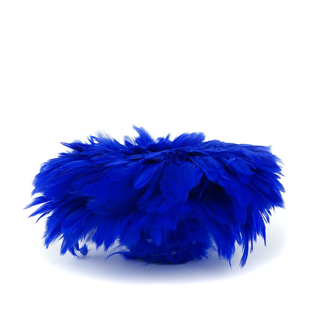 Rooster Schlappen-White-Dyed - Royal