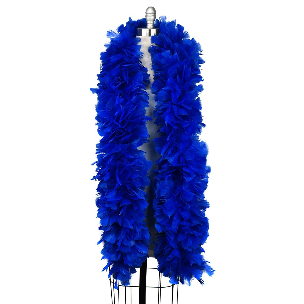 Turkey Feather Boa 6-8" - Royal