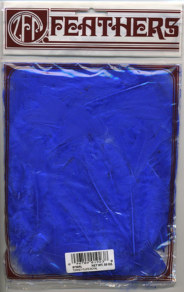 Loose Turkey Flats Dyed - Royal