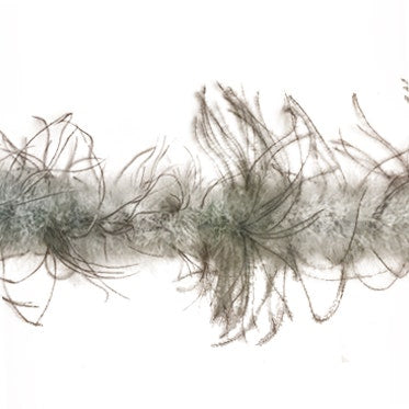 Marabou and Ostrich Feather Boa - Silver