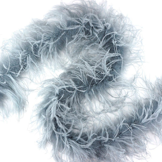 Silver 2 Ply Ostrich Feather Boa