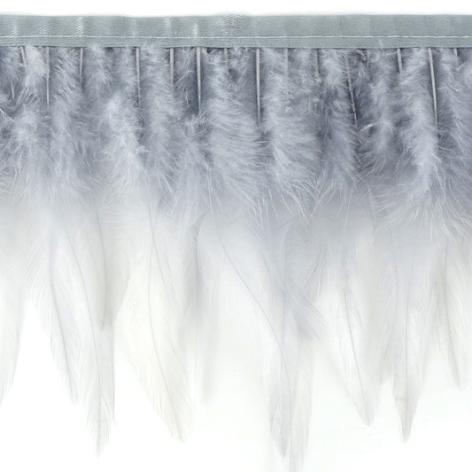 Saddle Fringe Dyed Silver