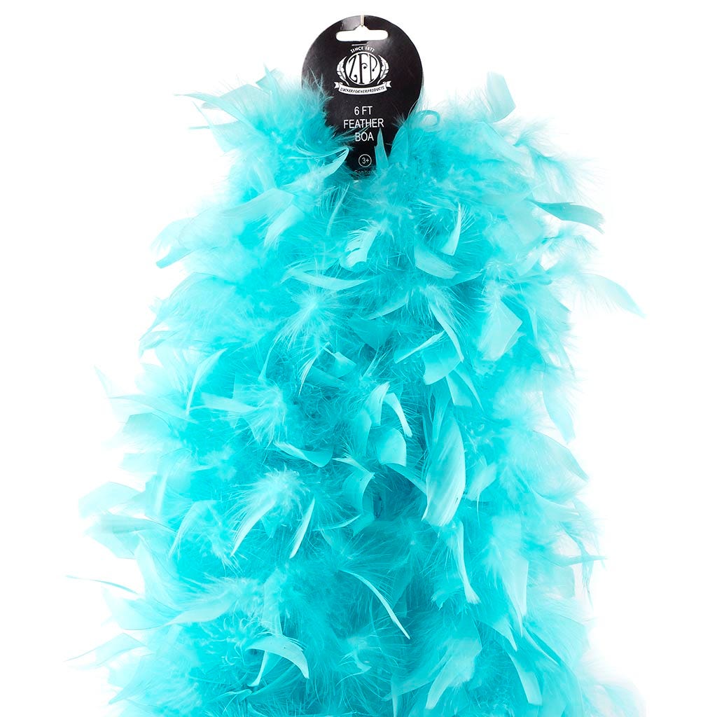 Chandelle Feather Boa - Heavyweight  - Lt Turquoise