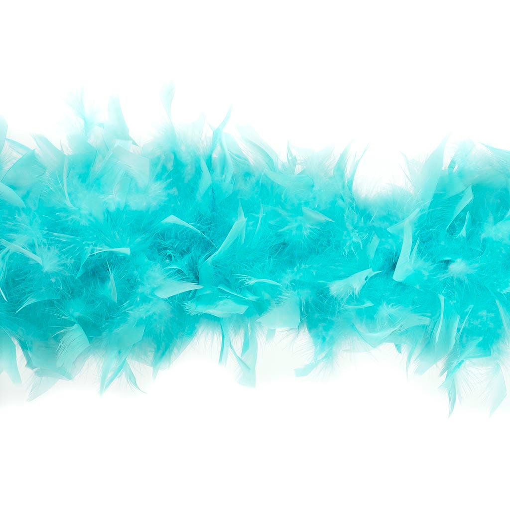 Chandelle Feather Boa - Heavyweight  - Lt Turquoise