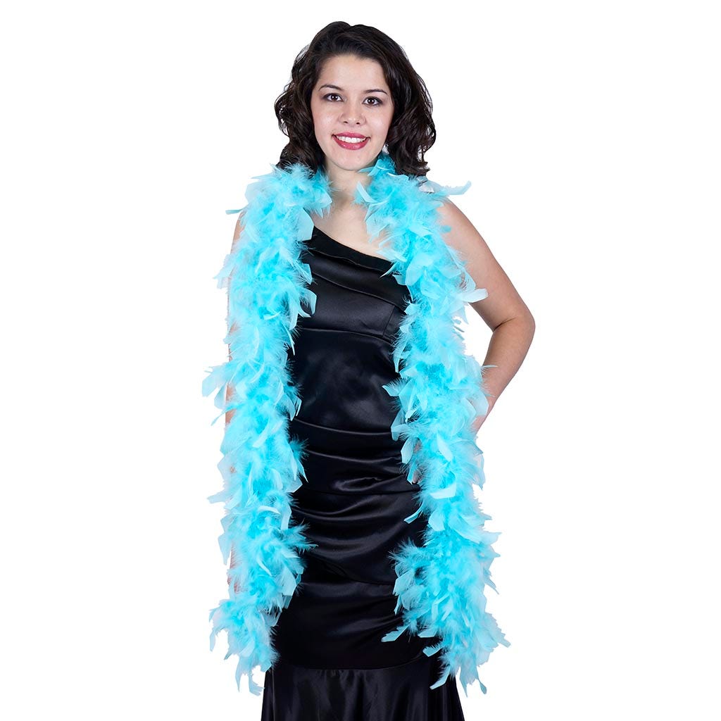 Chandelle Feather Boa - Lightweight - Light Turquoise